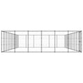 NNEVL Outdoor Dog Kennel Steel 79.86 m²